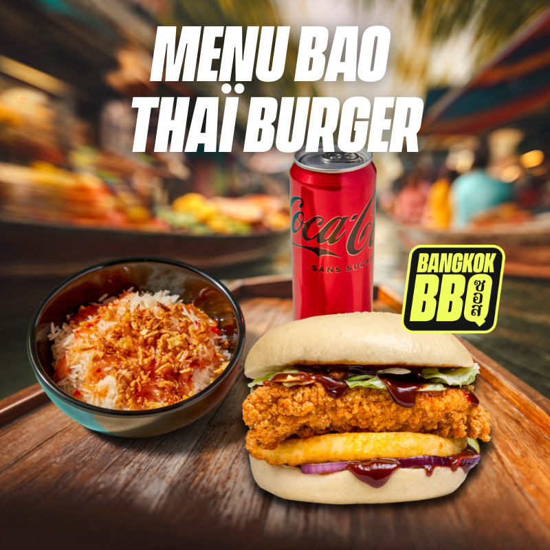 MENU BAO THAÏ BURGER BANGKOK BBQ