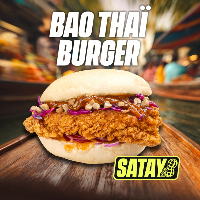 BAO THAÏ BURGER SATAY