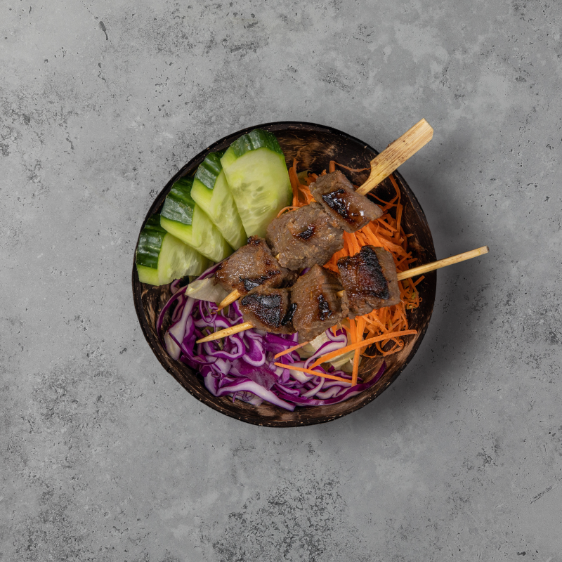 BROCHETTES DE BOEUF MARINEES