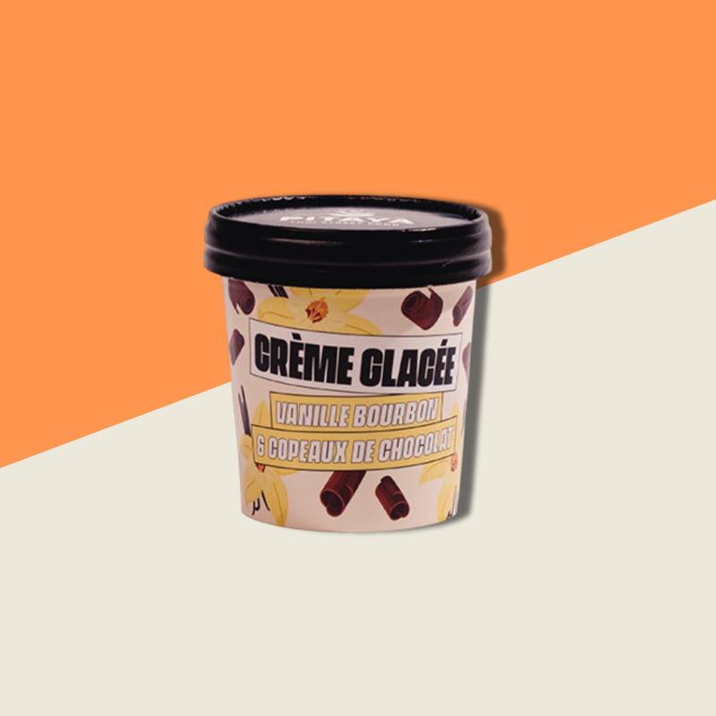 CRÈME GLACÉE VANILLE ET COPEAUX DE CHOCOLAT