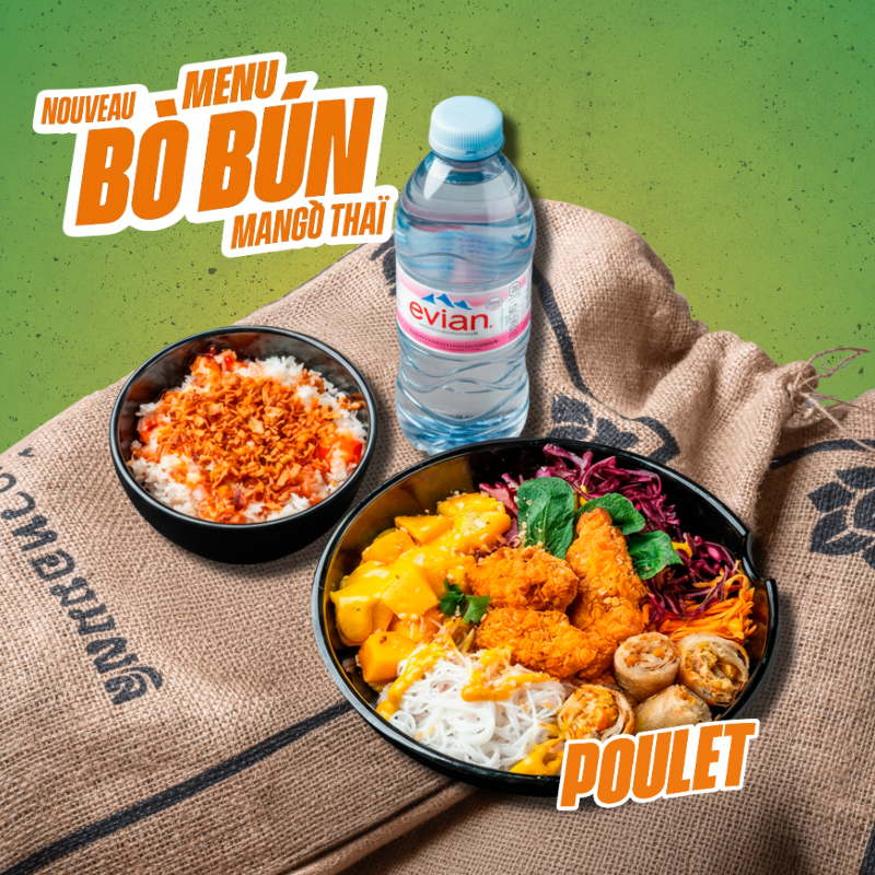 MENU BÒ BÚN MANGO THAÏ POULET