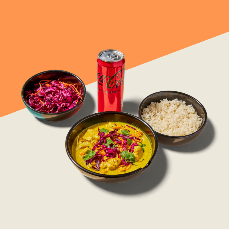 MENU CURRY JAUNE POULET